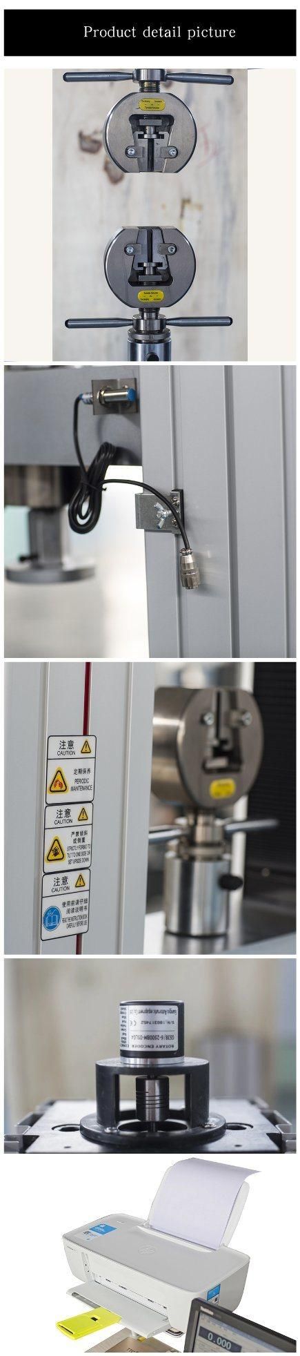 High-Quality Electronic Dual-Space Hydraulic Tensile Testing Machine with Manual Clamping Device for Laboratory