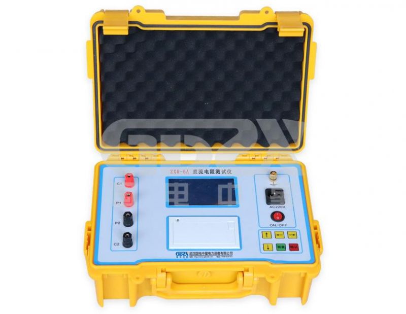 Portable Yellow AC1.5kV 50Hz DC 5A Fast Test Transformer Winding Resistance Tester