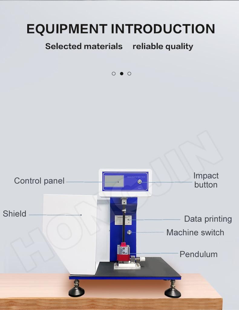Professional Manual Plastic Charpy Pendulum Impact Testing Machine