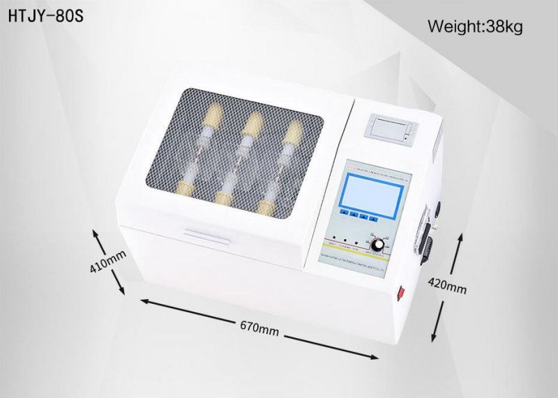 China Manufacture (0-80KV) High Quality Automatic Insulating Oil Dielectric Strength Tester Oil Breakdown Voltage Bdv Tester Priceof Transformer Oil Equipment