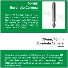 High Resolution Clear Image 1000m Deep Well Borehole Camera