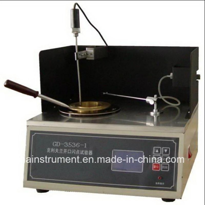 Semi-Auto Petroleum Products Coc Cleveland Open Cup Flash Point Tester