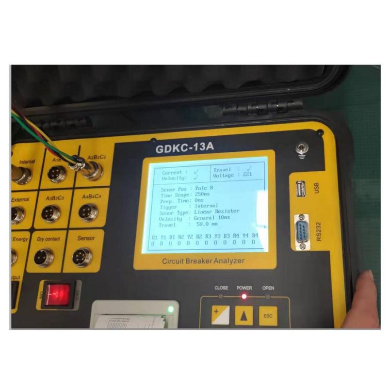 GDKC-13A High Voltage Circuit Breaker Tester HV Circuit Breaker Dynamic Characteristics Tester