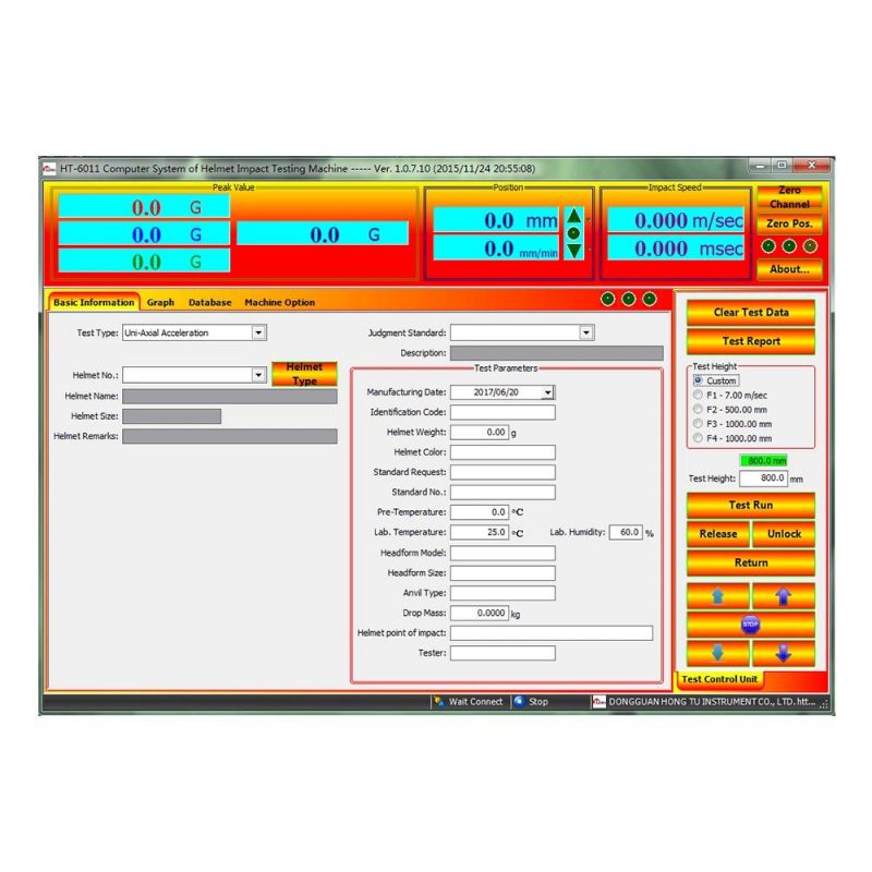 Helmet Testing Equipment / Helmet Impact Testing Equipment / Helmet Testing Machine with ECE R22.05 & Is 4151 Testing Standard