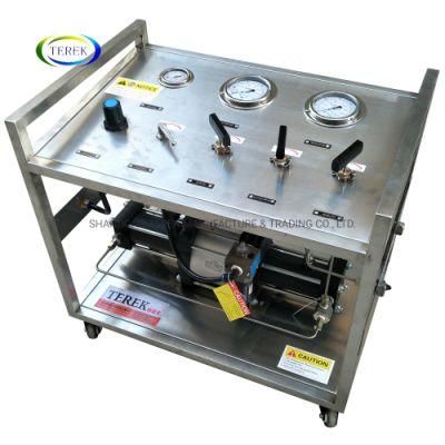 Terek Double Stage High Pressure Gas Transfer Booster Pump Unit for Nitrogen /Helium/Argon /CO2 Gas Refilling