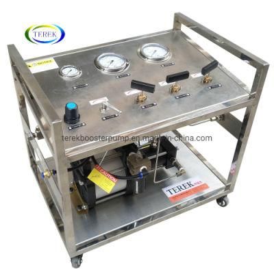 Terek Brand High Quality 480 Bar Output Nitrogen Gas Pressure Booster System Pressure Test