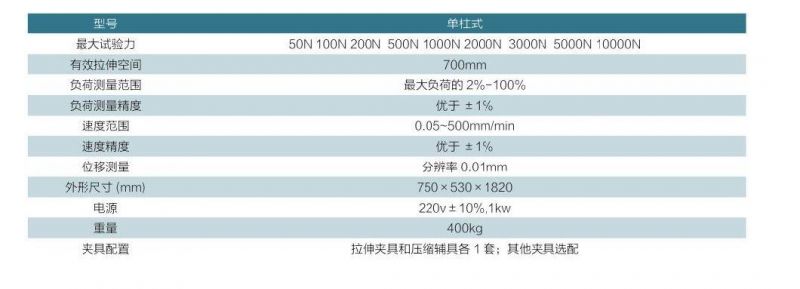 Single Column Type 500n 1000n 5000n 10000n Universal Testing Machine