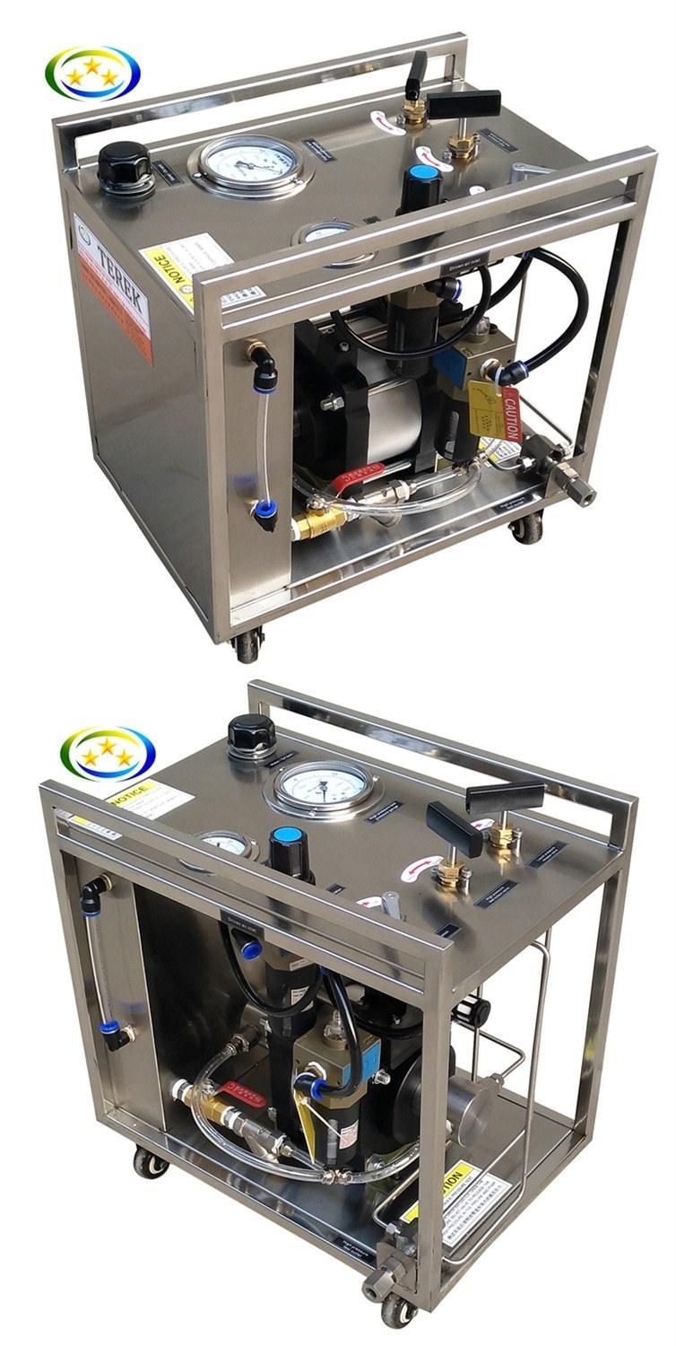 Terek Brand Model Lu-Ldd-100 Air Driven Hydraulic Pressure Test Pump System for Hose Tubes and Valves Cylinder Testing
