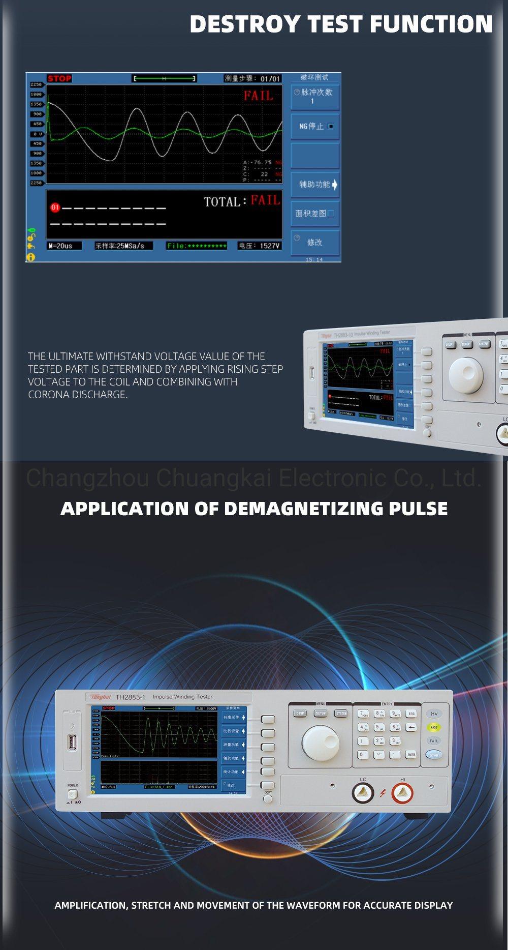 Th2883-10 Impulse Winding Tester 20mh Inductance Impulse Voltage Output 500-10kv