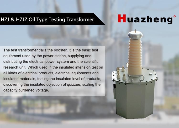 Hv Withstand Test Set Oil Immersed High Voltage Test Transformer