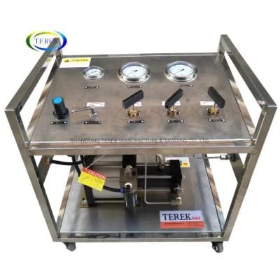 Terek Brand High Quality 800bar High Pressure Portable Air Driven Gas Booster Equipment Pressure Test