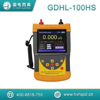 GDHL-100HS 100A Handheld Contact Resistance Tester for Circuit Breaker