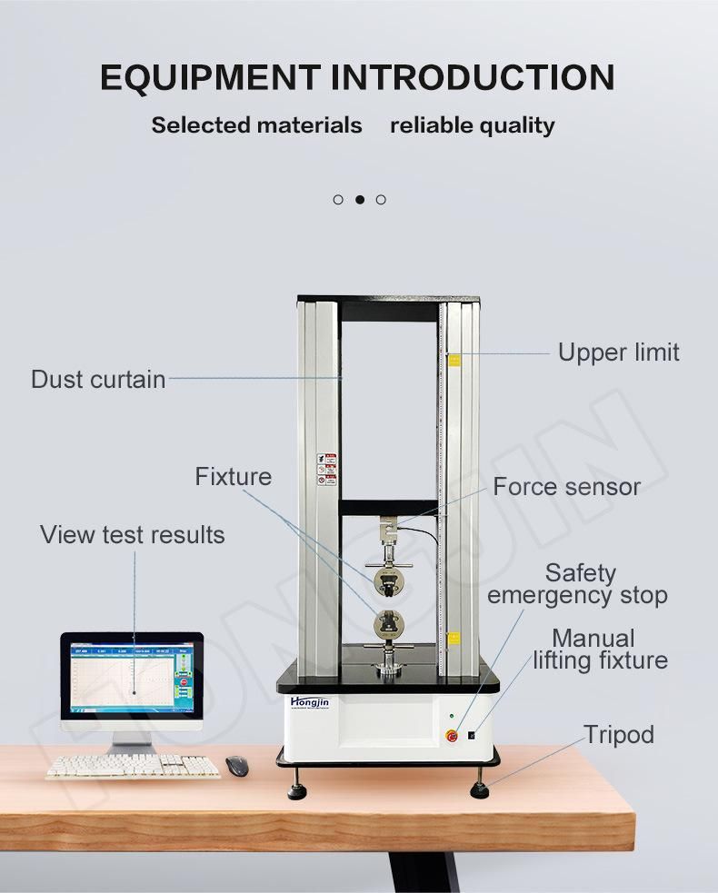 Hj-15 50kn Closed-Loop Control Universal Tensile Bending Strength Test Machine