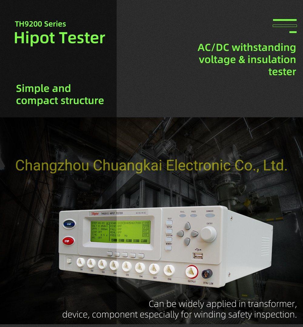 Th9201s 8-Channel Matrix Scanner AC/DC Withstanding Voltage & Insulation Tester