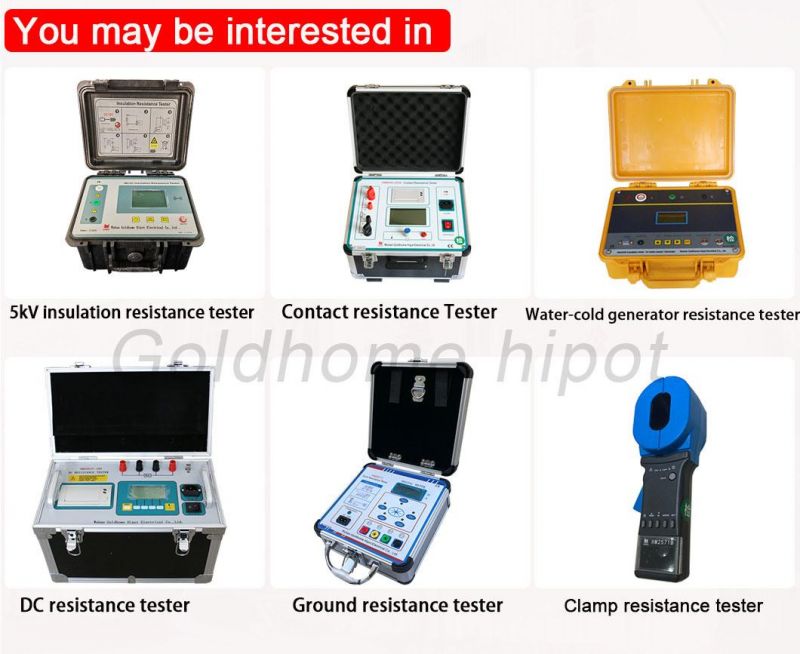 2500V/5000V/10000V LCD Display Water Internal Cooling Generator Insulation Resistance Meter