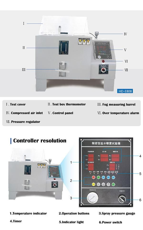 Stainless Steel Accelerated Salt Spray Corrosion Testing Equipment