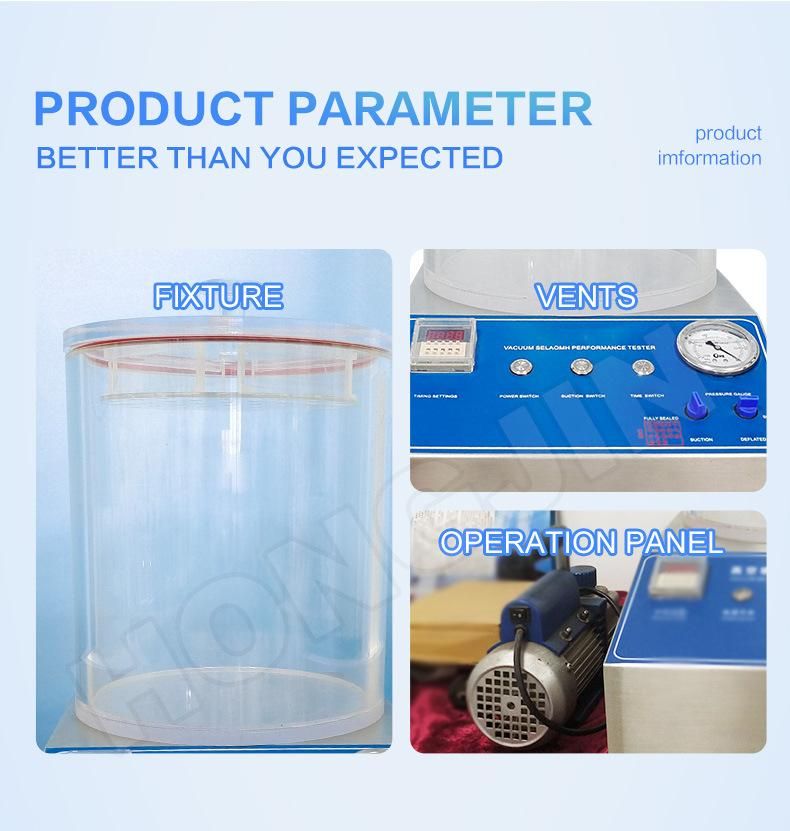 Hj-4 ASTM D3078 Packing Sealing Tester Vacuum Packaging Air Leakage Leak Tester