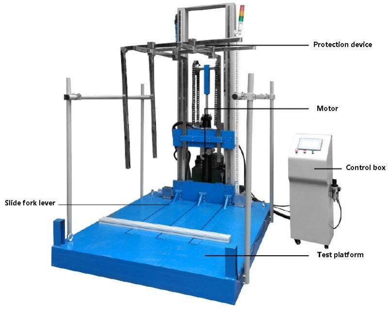 500kg Capacity Packaging Zero Drop Impact Resistance Testing Machine