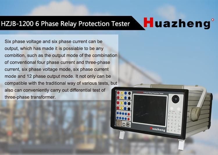 Seconday Current Injector Microcomputer 6 Phase Protection Relay Test Device