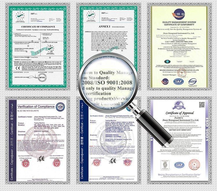 Waw-2000d China Manufacturers Metallic Materials Universal Testing Equipment