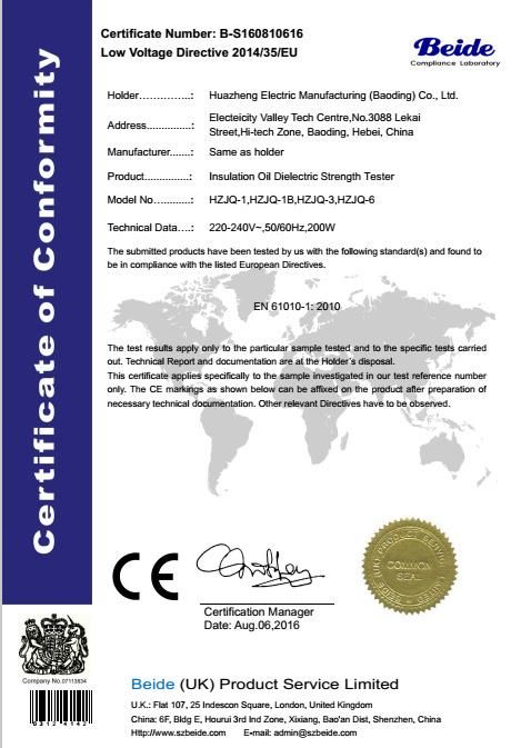 Insulation Oil Dielectric Strength Withstand Breakdown Voltage (BDV) Test Kit