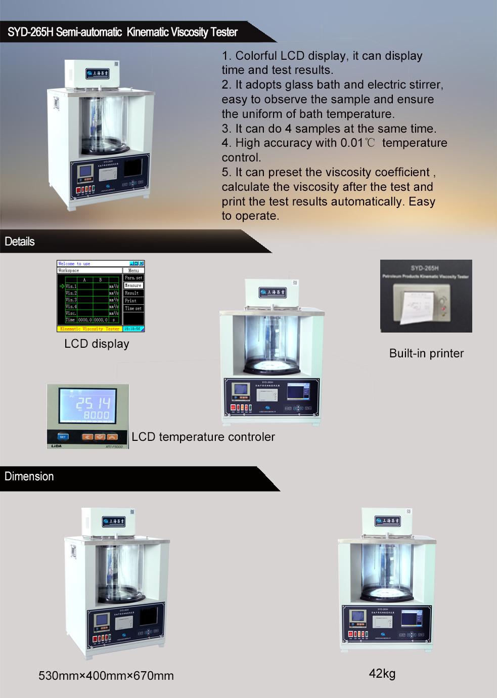 ASTM D445 SYD-265H Intelligent Kinematic Viscometer