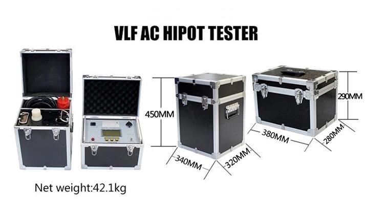 Fuootech 50kv 60kv 70kv 80kv 90kv Vlf Generator Insulation Test Vlf AC Hipot Tester 0.1Hz Power Cable Hipot Test Kit