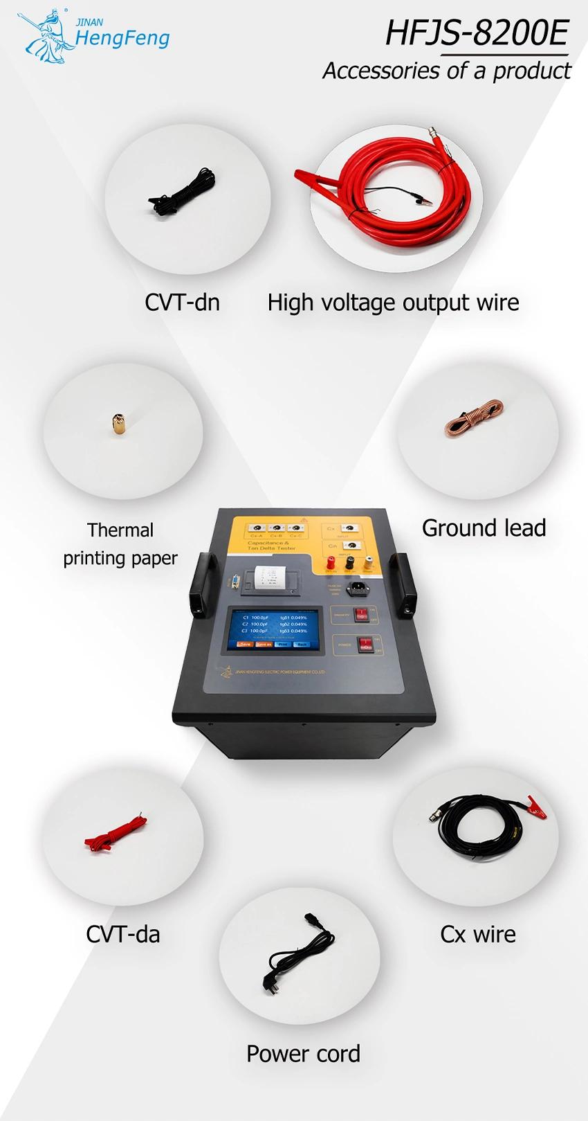 10kv Tan Delta Capacitance Dielectric Loss Tester for Transformer Tangent Test