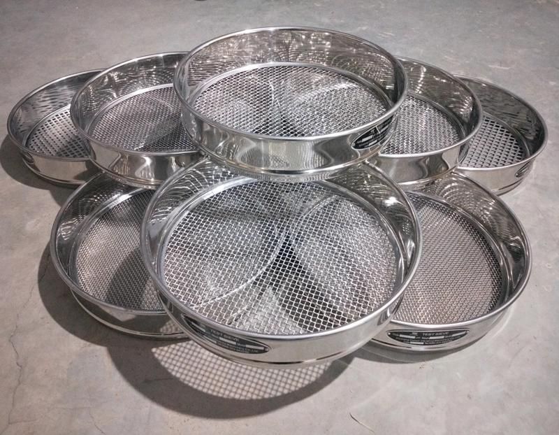 Standard Sieve Analysis Soil Sieve Set 350 300 170 150 90 Micron Laboratory Test Sieve