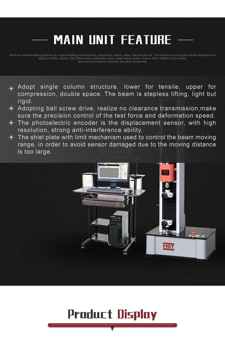 500n Computer Control Electronic Rubber Universal Testing Machine (WDW-05)