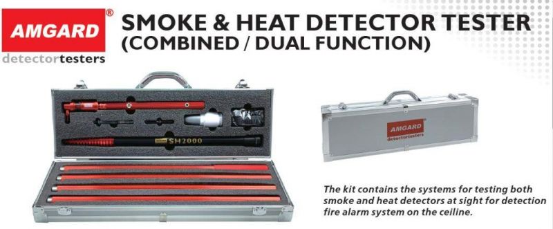 COMBINED DUAL FUNCTION SMOKE HEAT DETECTOR TESTER