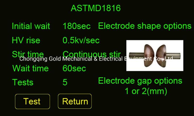 80kv 100kv Transformer Oil Temperature Measurement Insulating Oil Bdv Dielectric Withstand Voltage Tester