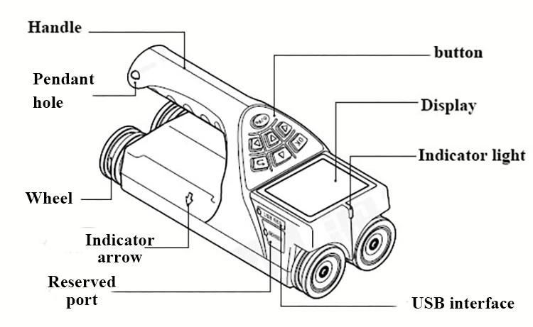 R800 NDT Equipments Integrated Ultrasonic Steel Bar Detector