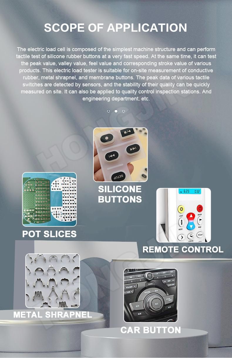 Hj-1 Key Switch Load Stroke Curve Tester/Button Displacement /Switch Load Curve Testing Machine