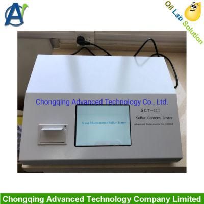 Touch Screen Controlled X-ray Fluorescence Sulfur Content Tester by ASTM D4294