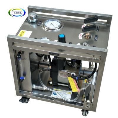 Terek Brand 0-6000bar High Pressure Air Driven Hydraulic Water Test Pump for Pipelines Hose Tube