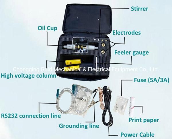 80kv 100kv Transformer Oil Dielectric Breakdown Voltage Tester Oil Dielectric Strenght Test Set with Touch Screen