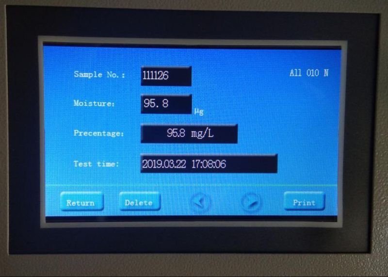 Automatic Oil Moisture Analyzer /Insulating Transformer Oil Water Content Tester