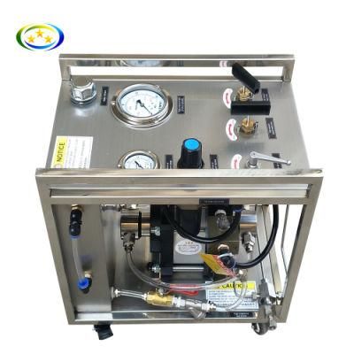 Pneumatic Safety High Pressure Portable Hydrostatic Pump Pressure Testing Bench