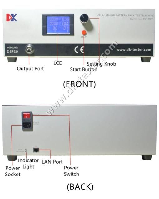 Automatic Charge Discharge Cycle Lithium-Ion Battery Pack Capacity Test Unit 9-99V 20A