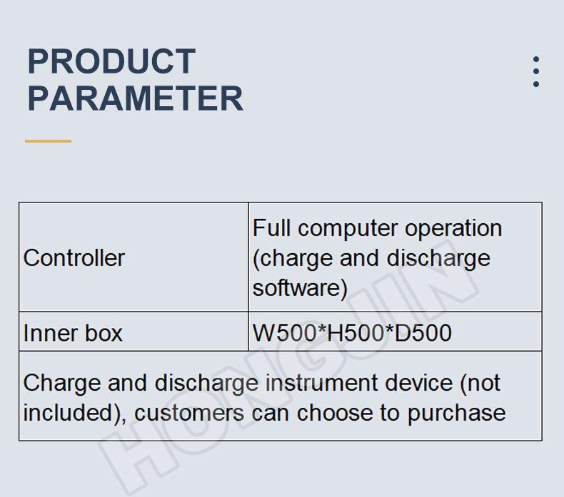 Hj-2 Li-ion Battery Over-Charging Forced Discharging Explosion-Proof Testing Chamber