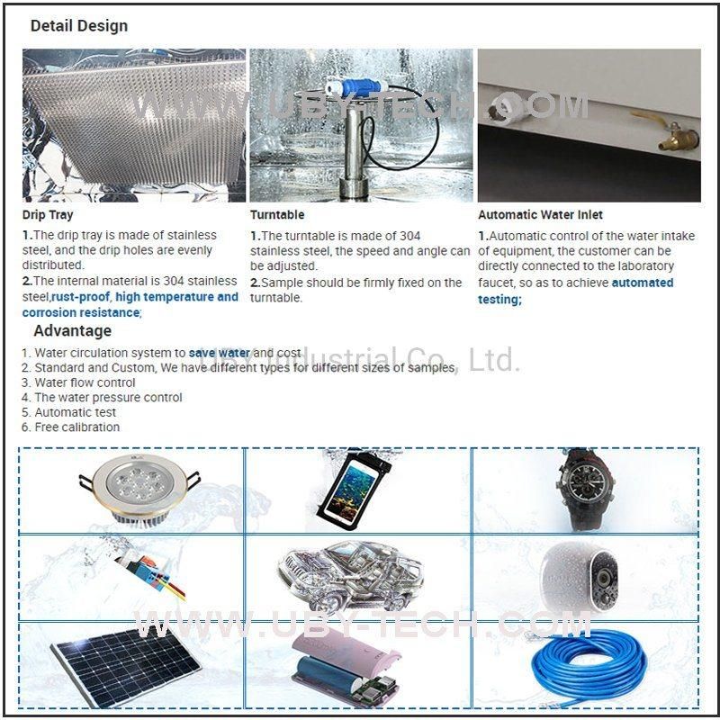 Laboratory Simulate Climatic Ipx1-Ipx9 Waterproof Tester Programmable Electronic IP Rain Spray Test Chamber