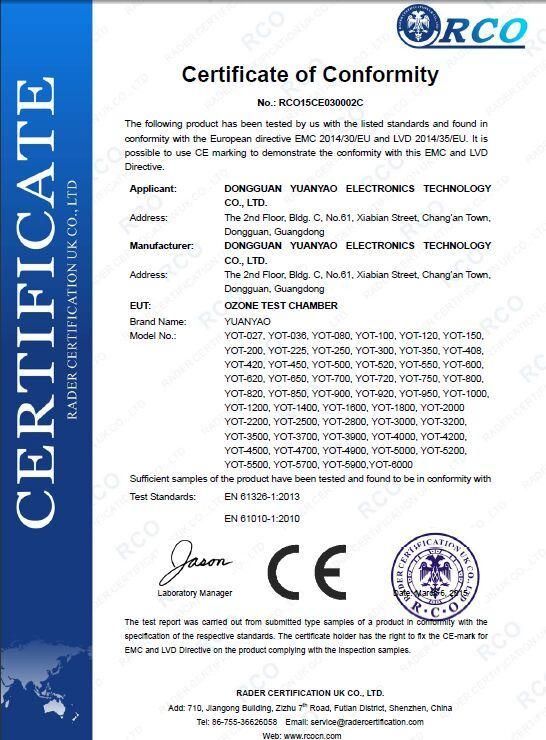 Rubber Tyre Dynamic Ozone Aging Test Chamber