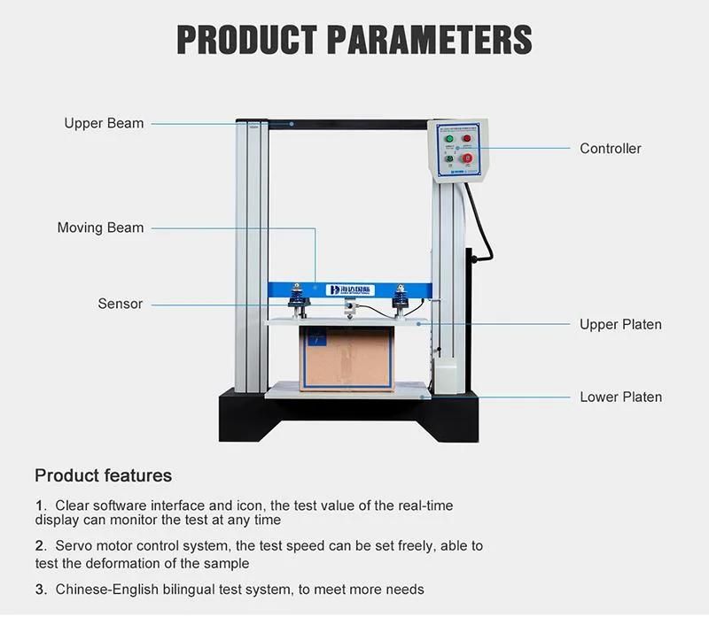 ASTM Microcomputer Type Carton Comperssive Testing Equipment