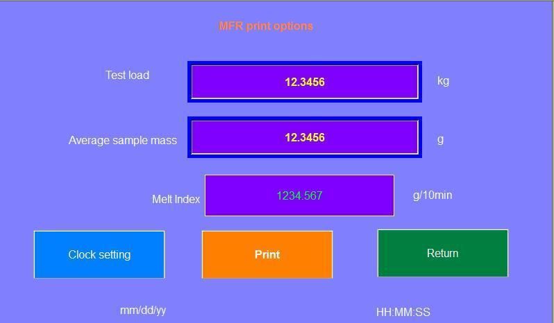 Cxnr-400d Mfr Mvr Melt Flow Rate Meter with Touch Screen Display