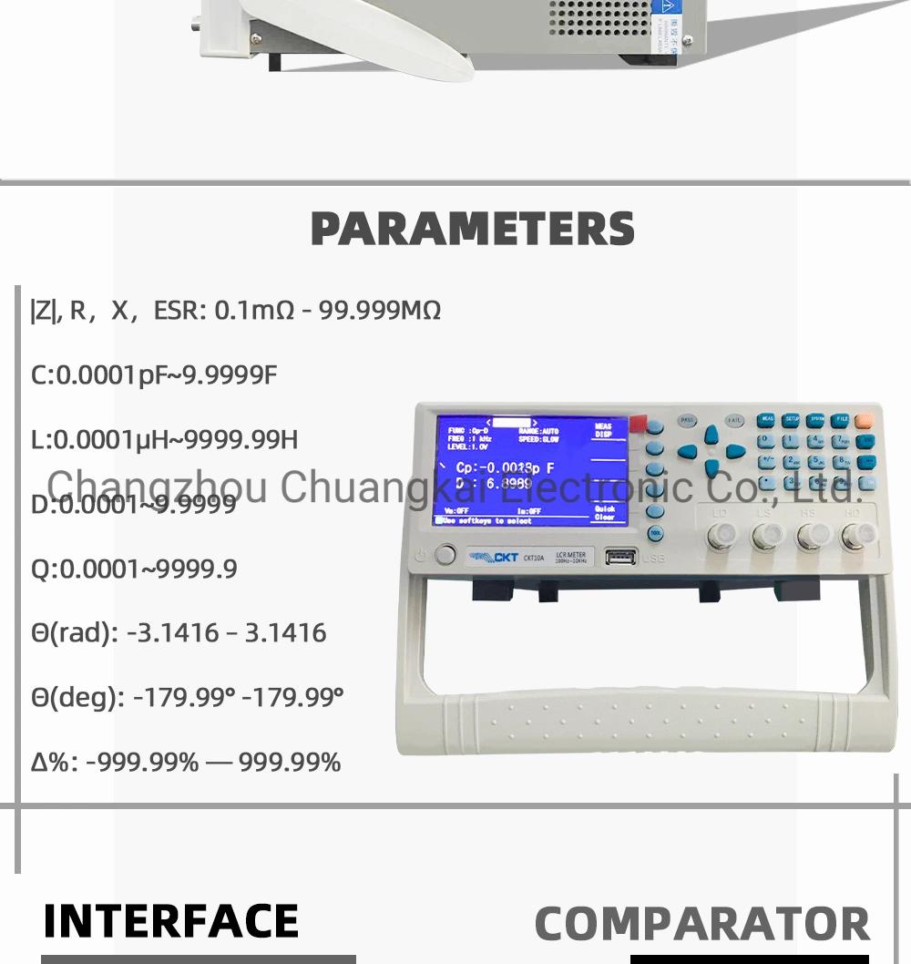 Capacitance Lcr Meter Resistance Meter ESR Meter (Model CKT10A)