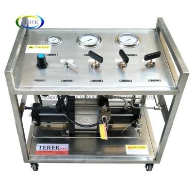 Terek Brand High Quality N2/N2o/H2/O2/CH4/CO2 Gas Booster Pump System Unit.