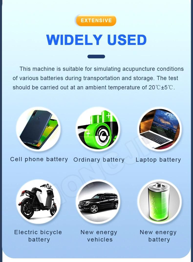 Safety Devices Simulated Battery Squeeze Test Equipment