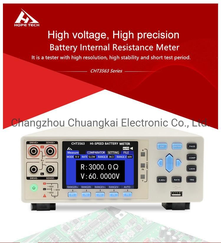 Cht3563A-12h Measuring High Voltage Batteries Hybrid Car Battery Tester