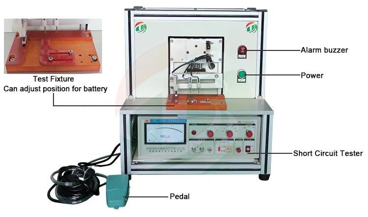 Pouch Cell Battery Short Circuit Tester